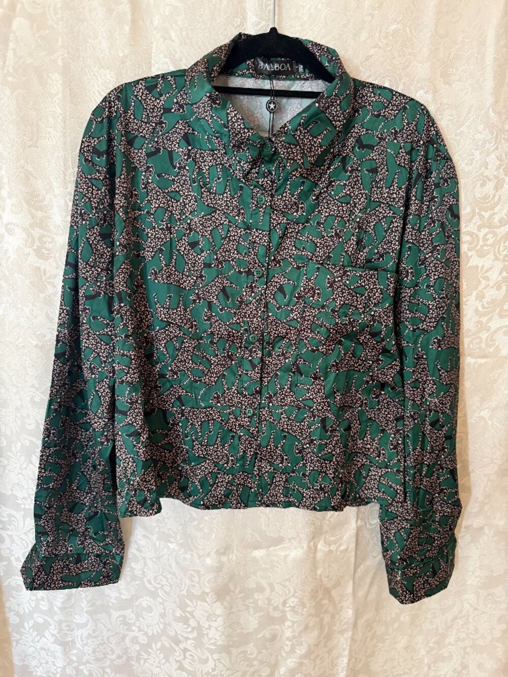 BALBOA bottom down dress shirt L